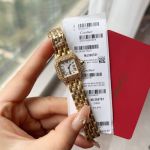 Panthere de Cartier Panthere Gold Watch 27*37MM Swiss Quartz Movement Gold Bracelet Women Watch